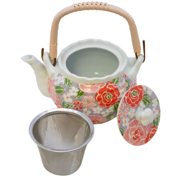 TeaSource Teapots<Pink Bouquet Teapot (Dobin)